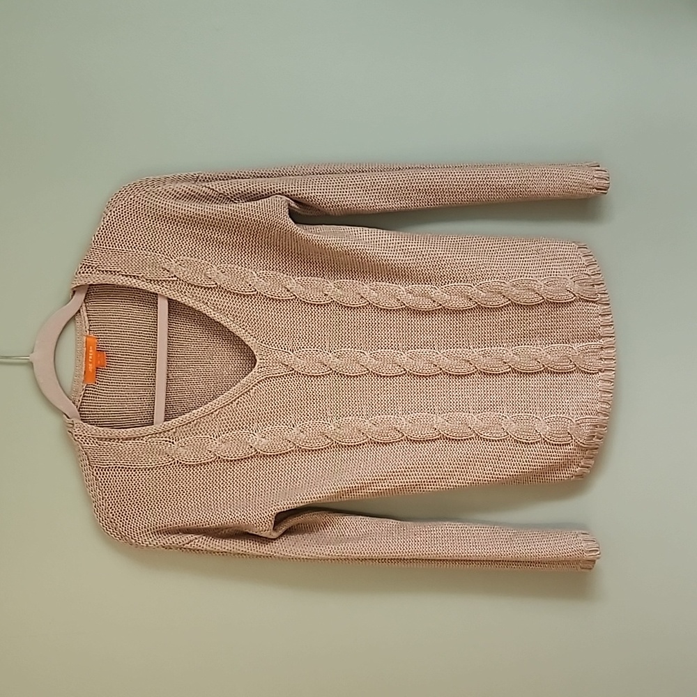 Joe Fresh V Neck Pullover Cable Knit